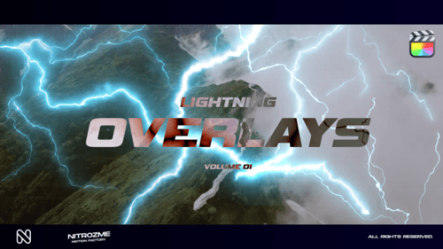 Download Lightning Overlays Vol. 01 for Final Cut Pro X Apple Motion Template