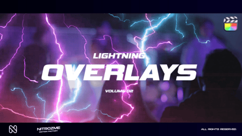 Download Lightning Overlays Vol. 02 for Final Cut Pro X Apple Motion Template