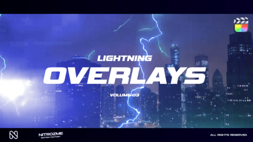 Download Lightning Overlays Vol. 03 for Final Cut Pro X Apple Motion Template