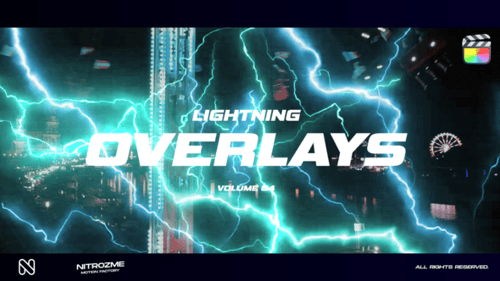 Download Lightning Overlays Vol. 04 for Final Cut Pro X Apple Motion Template