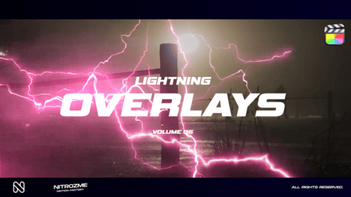 Download Lightning Overlays Vol. 05 for Final Cut Pro X Apple Motion Template