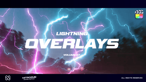 Download Lightning Overlays Vol. 07 for Final Cut Pro X Apple Motion Template