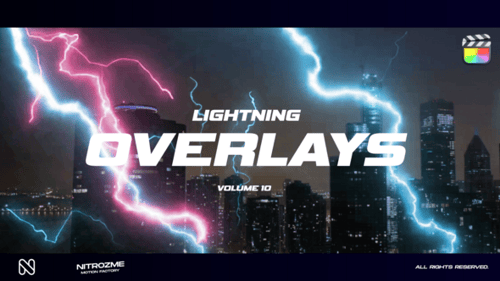 Download Lightning Overlays Vol. 10 for Final Cut Pro X Apple Motion Template