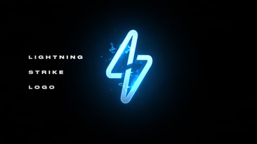 Download Lightning Strike Logo After Effect Template