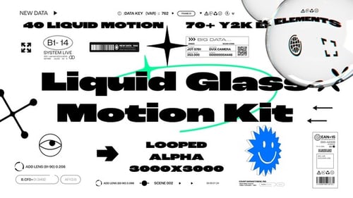 Download Liquid Glass Motion Kit After Effect Template