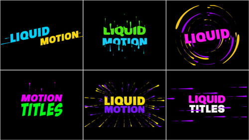 Download Liquid Motion Titles Premiere Pro Template