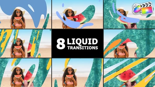 Download Liquid Transitions | FCPX Apple Motion Template