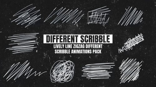 Download Lively Line Zigzag Different Scribble Animations Pack After Effect Template