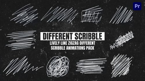 Download Lively Line Zigzag Different Scribble Animations Pack For Premiere Pro Premiere Pro Template