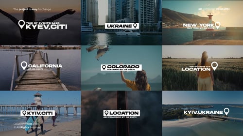 Download Location Titles  | FCPX Apple Motion Template