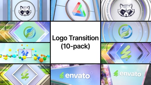 Download Logo Transition (10-pack) After Effect Template