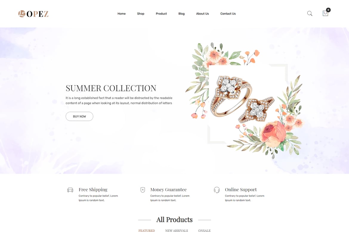 Download Lopez – Jewelry Shopify Theme