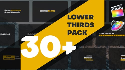 Download Lower Thirds Pack | FCPX Apple Motion Template