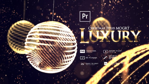 Download Luxury Christmas Titles MOGRT Premiere Pro Template