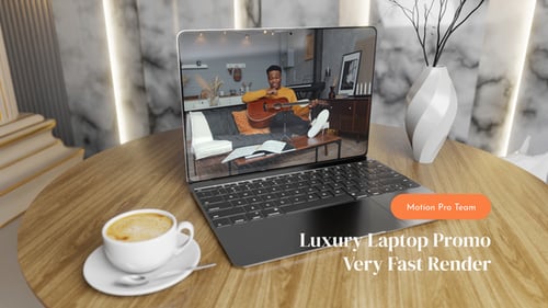 Download Luxury Laptop Mockup Promo After Effect Template