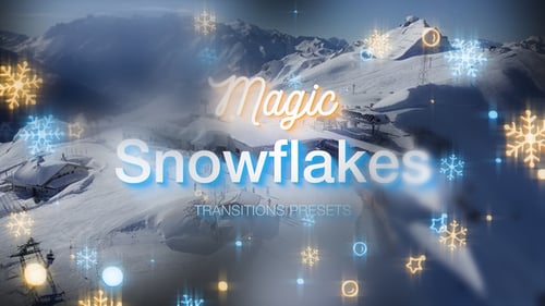 Download Magic Snowflakes Transitions Presets Premiere Pro Template