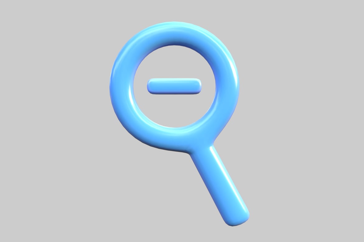 Download Magnifying glass with handle 3D Model