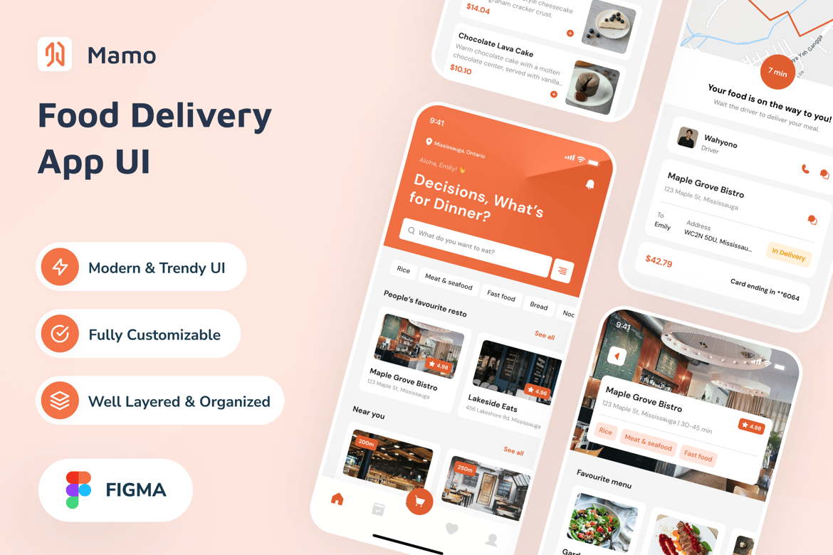 Mamo Food Delivery App Ui Figma Design Prime Access