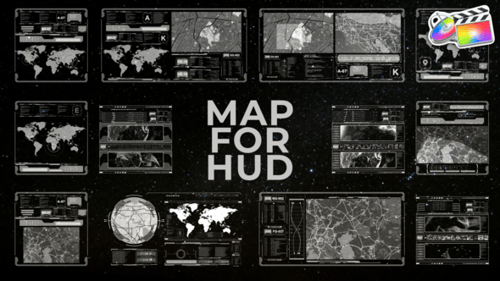 Download Map For HUD for FCPX Apple Motion Template