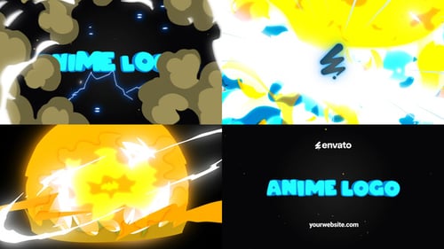 Download Massive Anime Explosion Logo Opener | FCPX Apple Motion Template