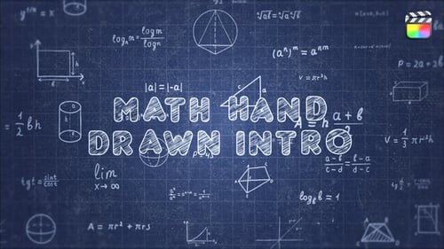 Download Math Hand Draw Intro - FCPX Apple Motion Template