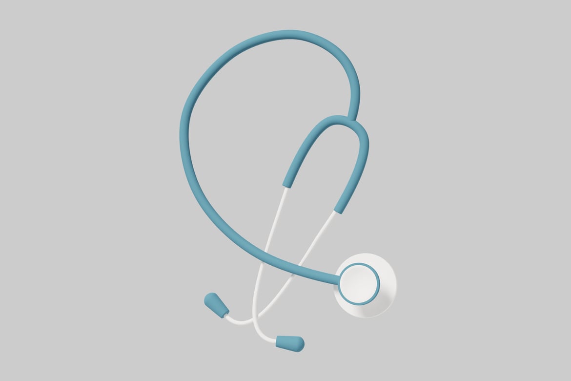 Download Medical stethoscope. 3D Model