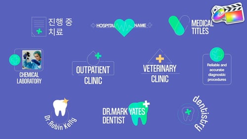 Download Medical Titles for FCPX Apple Motion Template