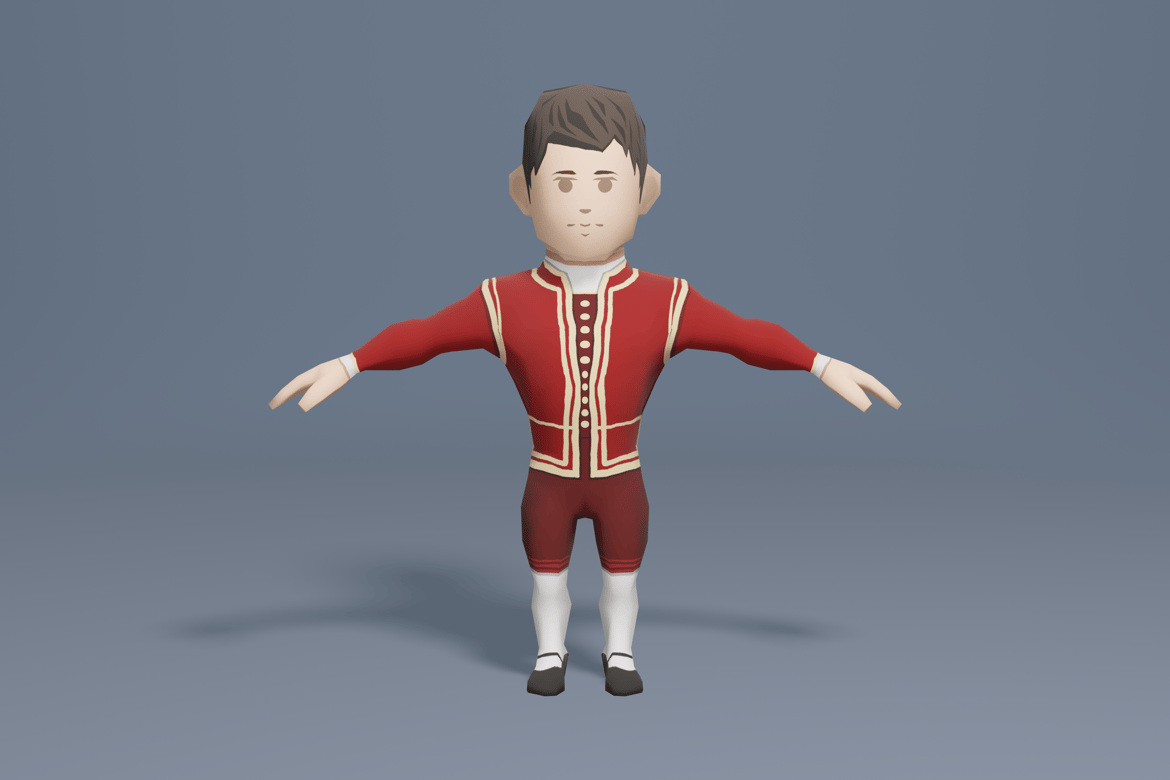 Download Medieval character duke 2 3D Model