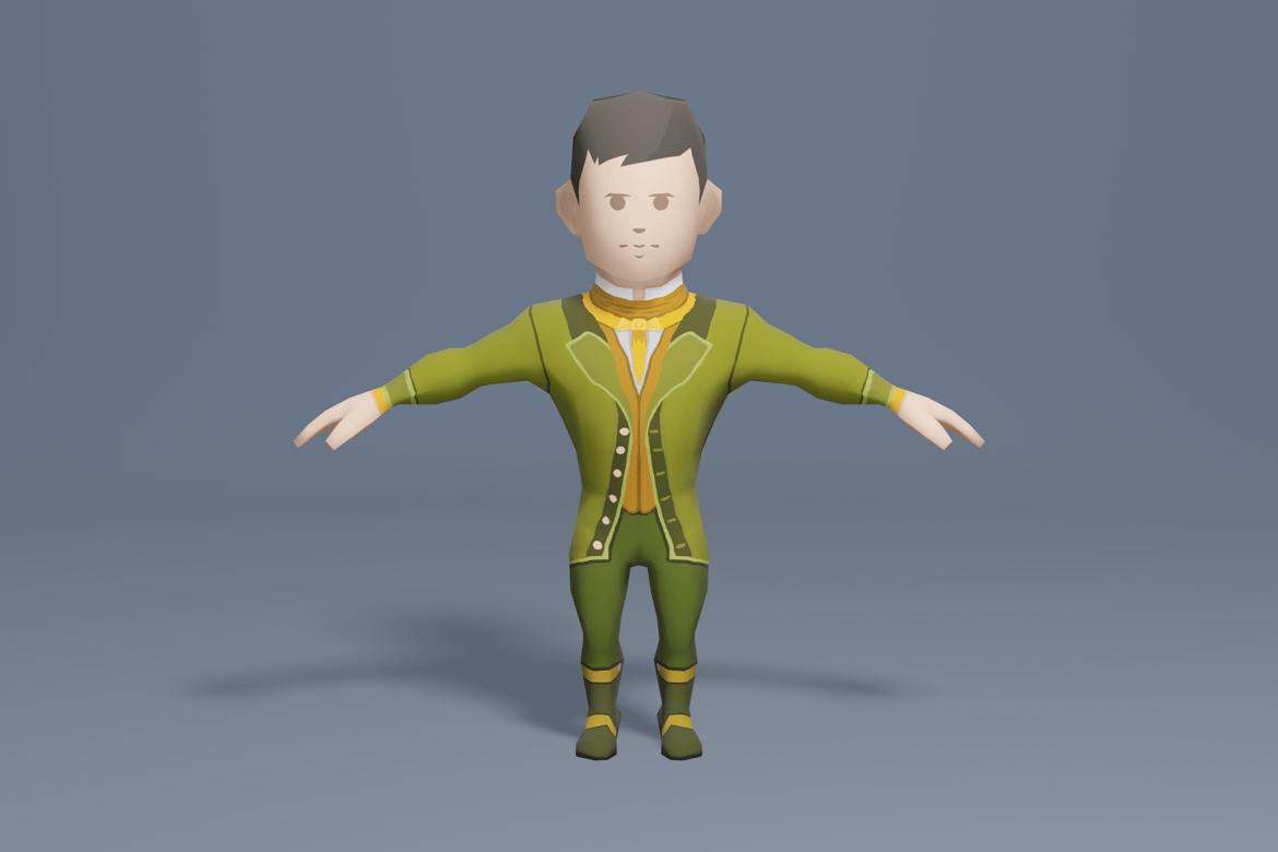 Download Medieval character earl 6 3D Model