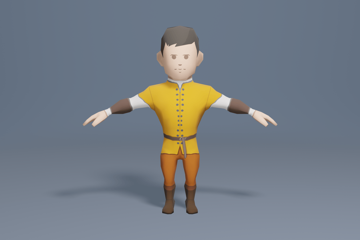 Download Medieval character noble 4 3D Model