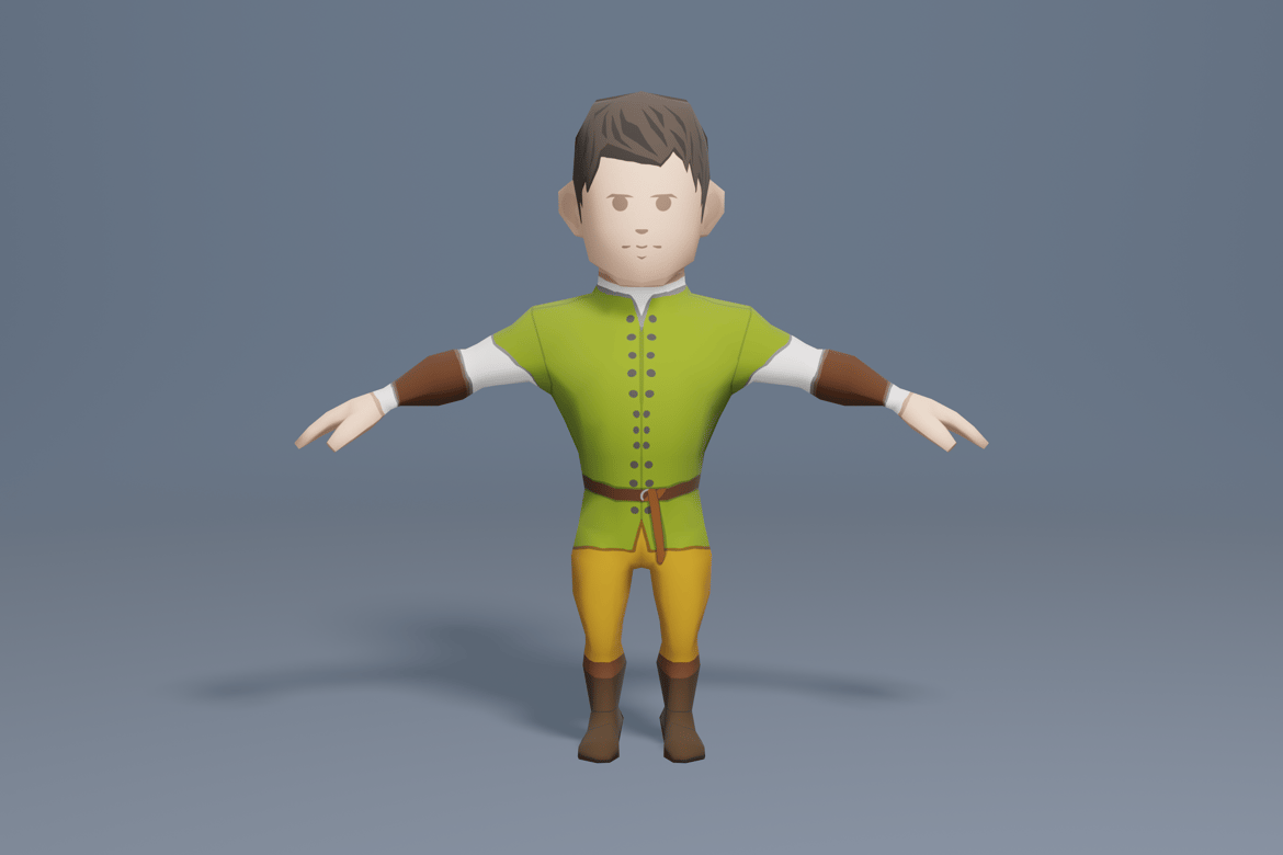 Download Medieval character nobleman 3 3D Model