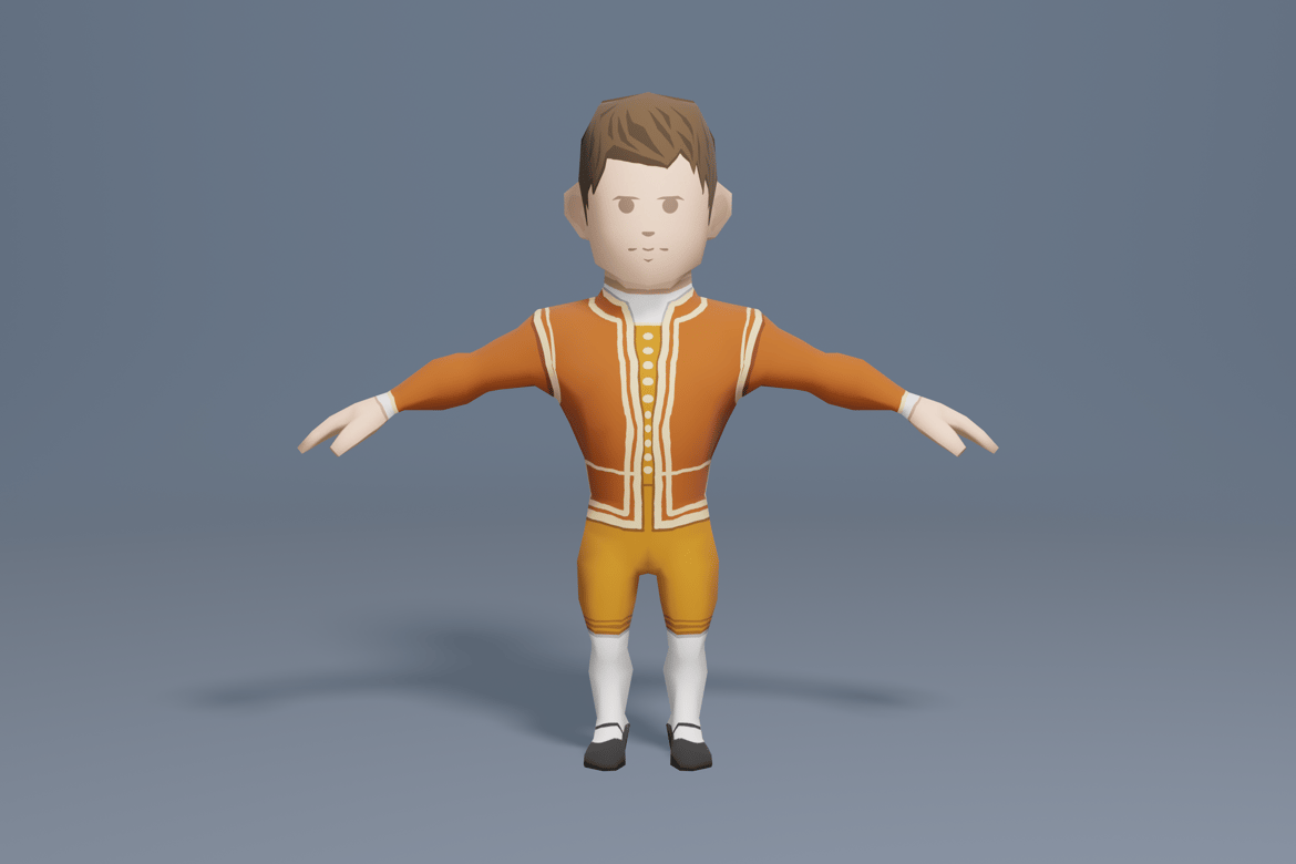 Download Medieval character potentate 2 3D Model