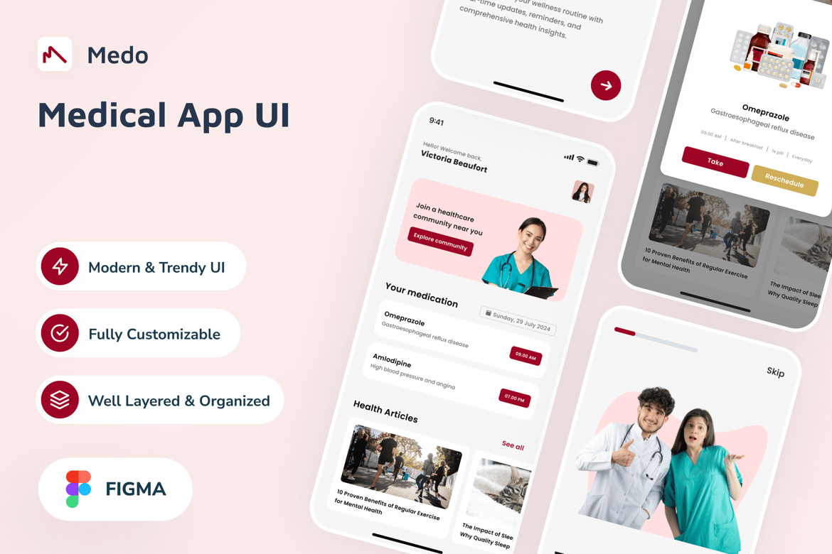 Download Medo - Medical App UI