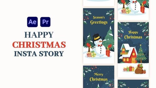 Download Merry Christmas Instagram Story After Effect Template