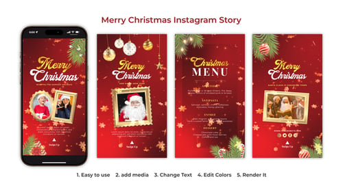 Download Merry Christmas Instagram Story | Christmas Opener After Effect Template