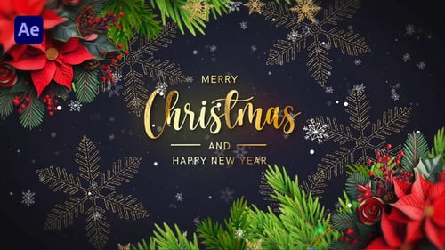 Download Merry Christmas Intro 2025 After Effect Template