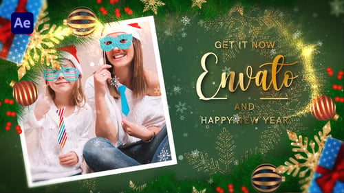 Download Merry Christmas Slideshow II Happy New Year 2025 After Effect Template