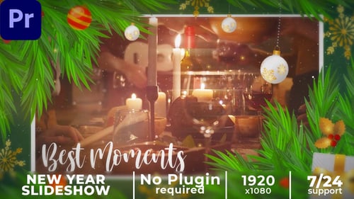 Download Merry Christmas Slideshow (MOGRT) Premiere Pro Template