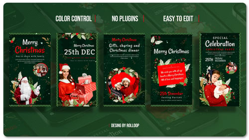 Download Merry Christmas Stories V3 After Effect Template