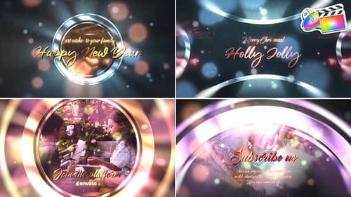 Download Merry Christmas Typography for FCPX Apple Motion Template