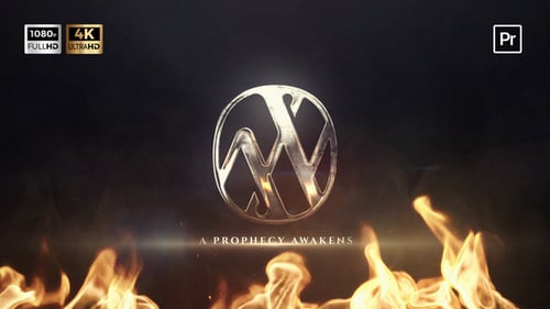 Download Metallic Fire Logo Reveal Premiere Pro Template