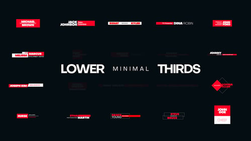 Download Minimal Lower Thirds