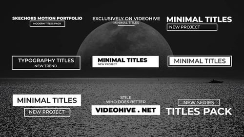 Download Minimal Titles Apple Motion Template