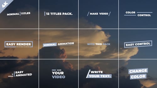 Download Minimal Titles | FCPX & Apple Motion Apple Motion Template