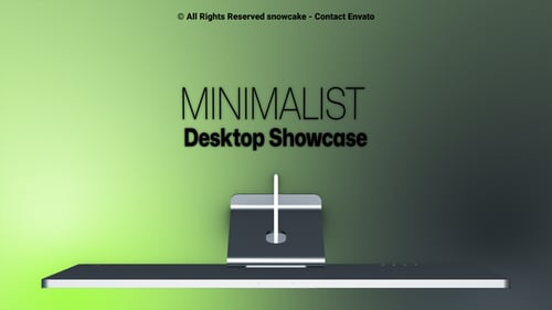 Download Minimalist Desktop Showcase After Effects Template