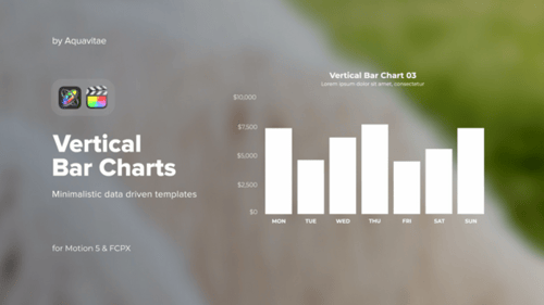 Download Minimalistic Vertical Bar Charts for FCPX & Motion Apple Motion Template