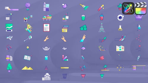 Download Miscellaneous Icons for FCPX Apple Motion Template