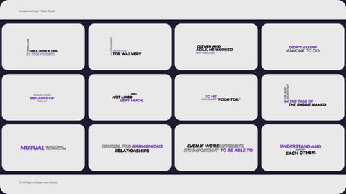 Download Modern Kinetic Titles | FCPX Apple Motion Template