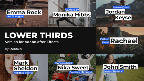 Download Modern Lower Thirds After Effect Template