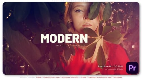 Download Modern Media Opener Premiere Pro Template